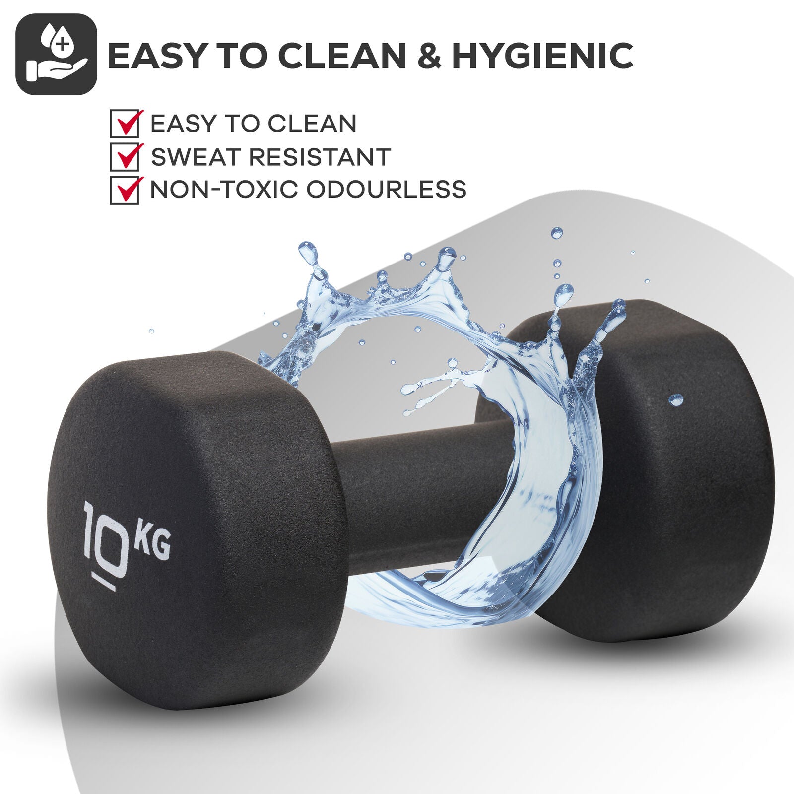 Neoprene Dumbbells Hand Weights Pair Exercise Iron Set Home Gym Fitness Aerobic