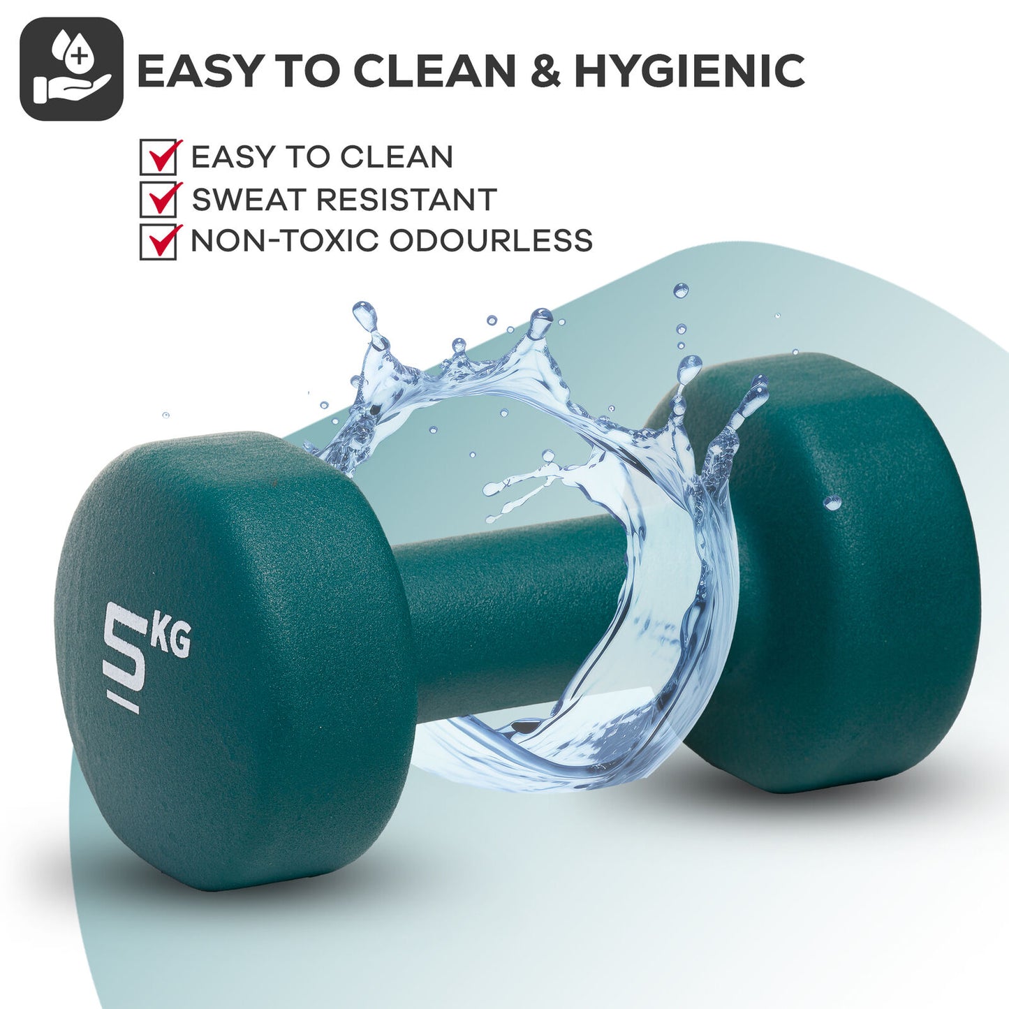 Neoprene Dumbbells Hand Weights Pair Exercise Iron Set Home Gym Fitness Aerobic