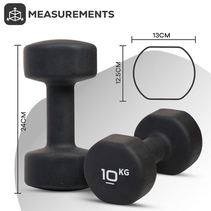 Neoprene Dumbbells Hand Weights Pair Exercise Iron Set Home Gym Fitness Aerobic