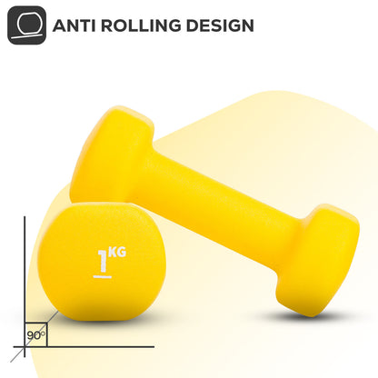 Neoprene Dumbbells Hand Weights Pair Exercise Iron Set Home Gym Fitness Aerobic