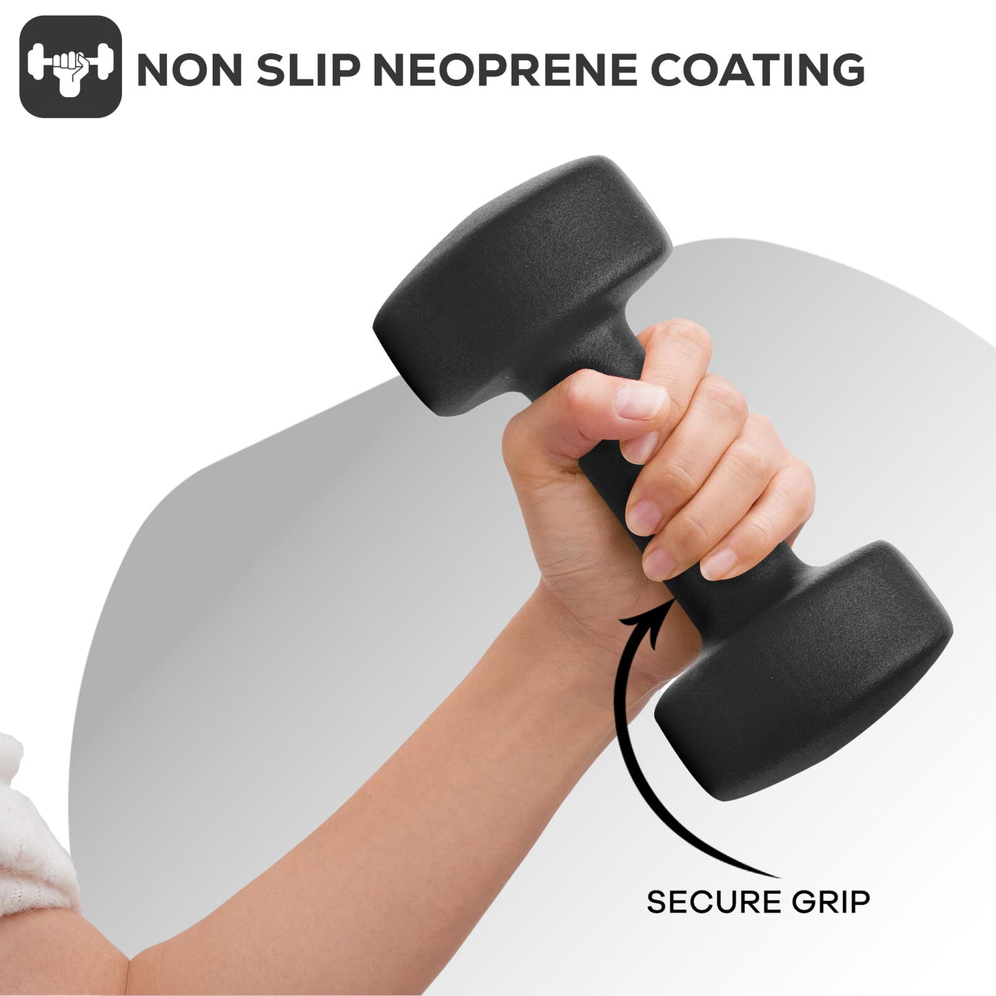 Neoprene Dumbbells Hand Weights Pair Exercise Iron Set Home Gym Fitness Aerobic