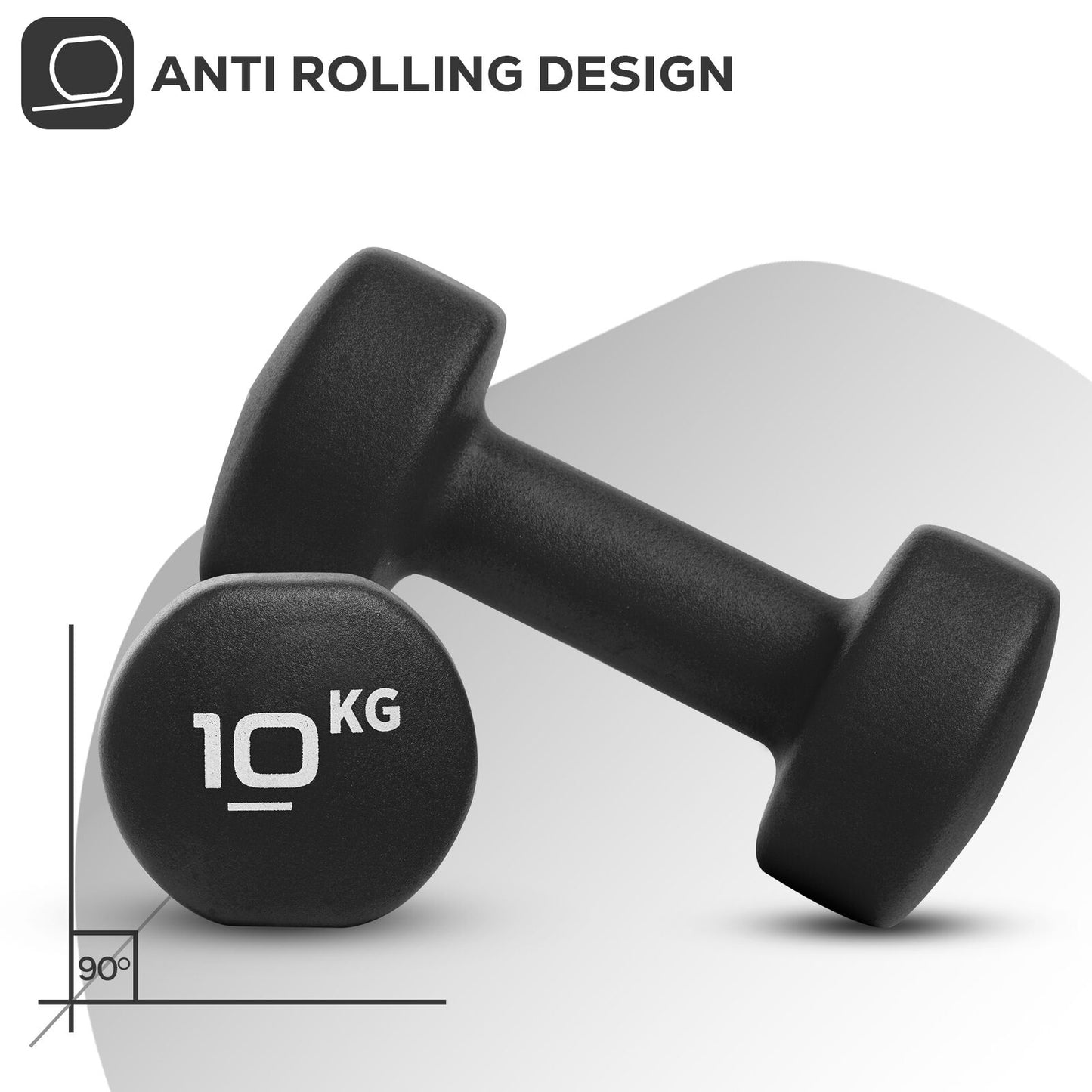 Neoprene Dumbbells Hand Weights Pair Exercise Iron Set Home Gym Fitness Aerobic