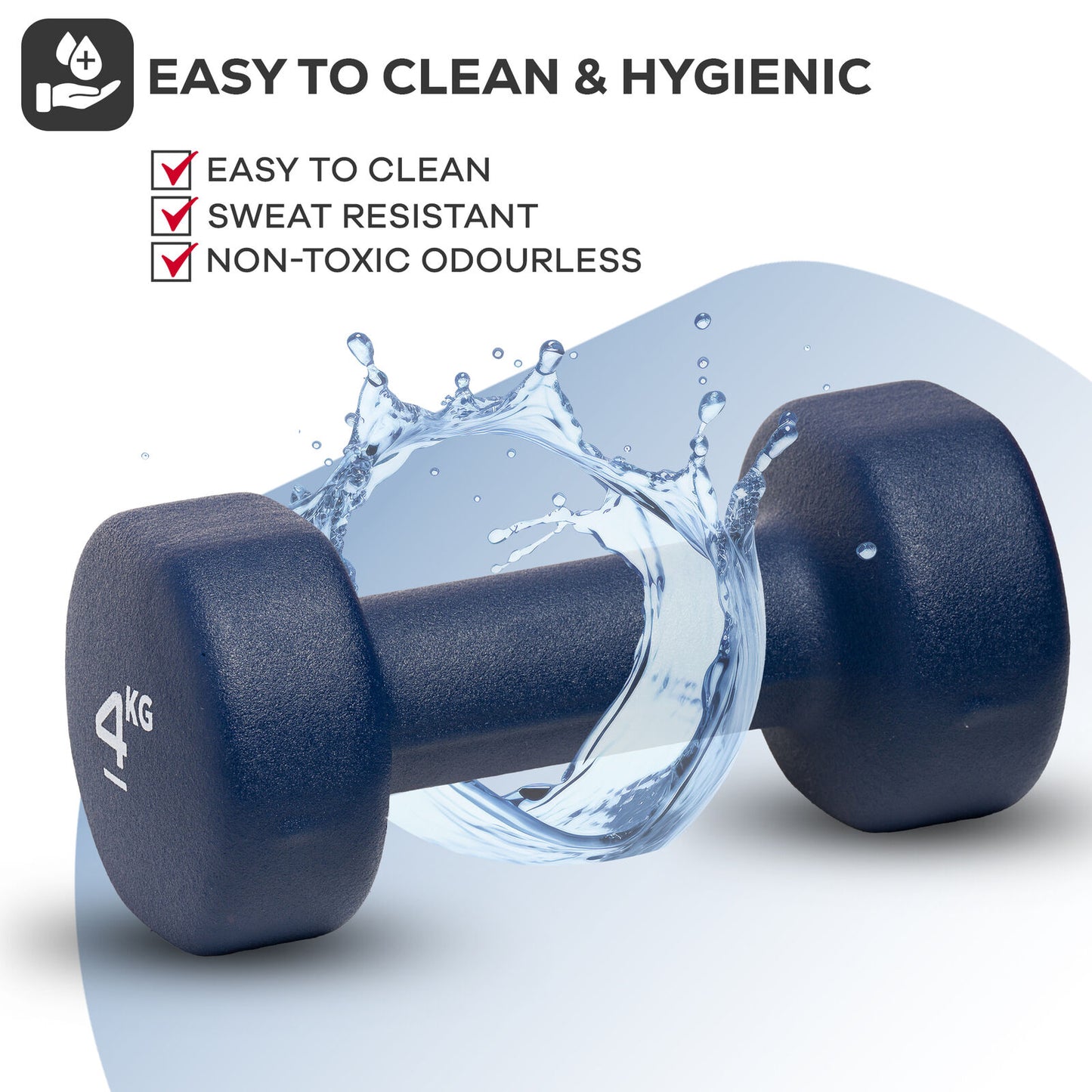 Neoprene Dumbbells Hand Weights Pair Exercise Iron Set Home Gym Fitness Aerobic