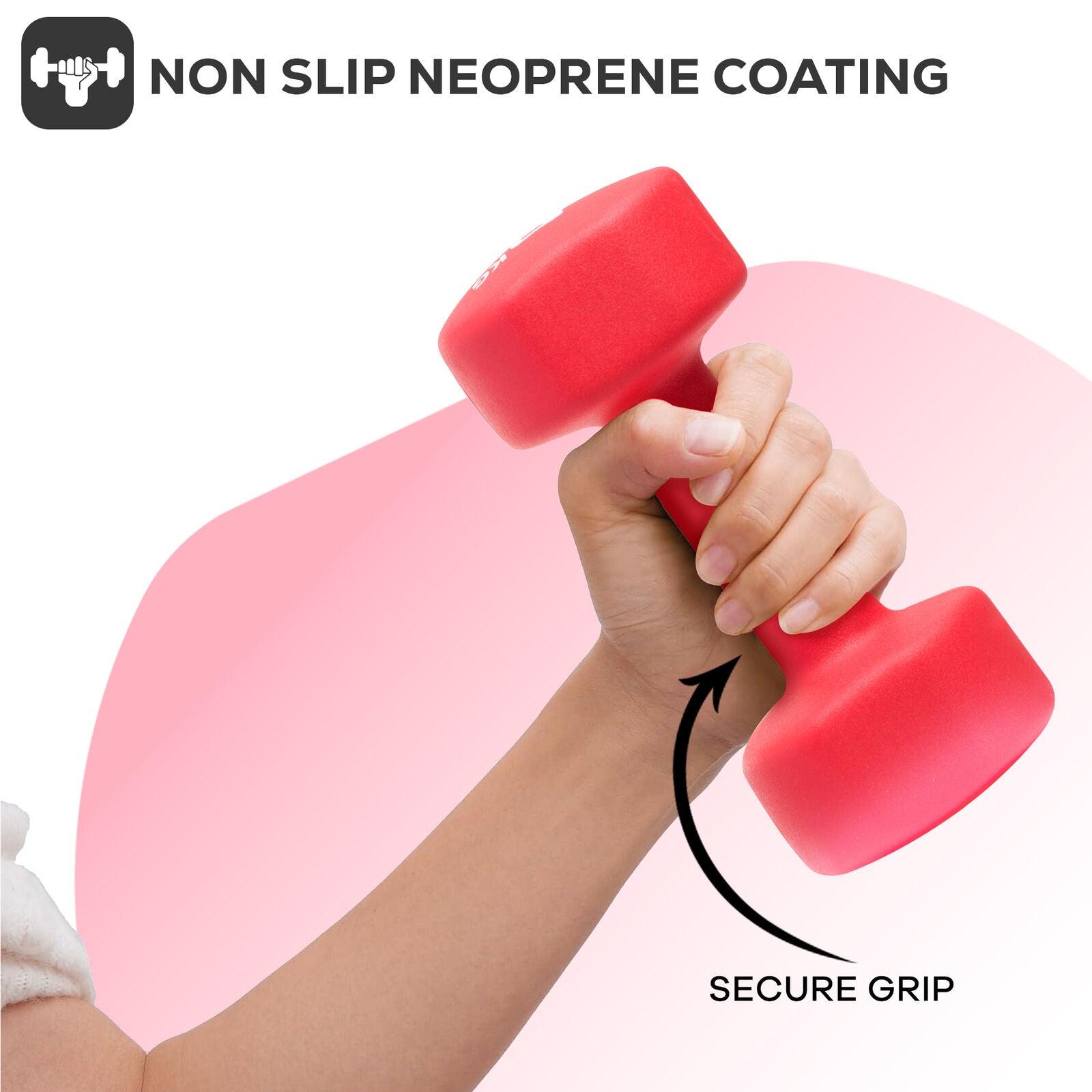 Neoprene Dumbbells Hand Weights Pair Exercise Iron Set Home Gym Fitness Aerobic