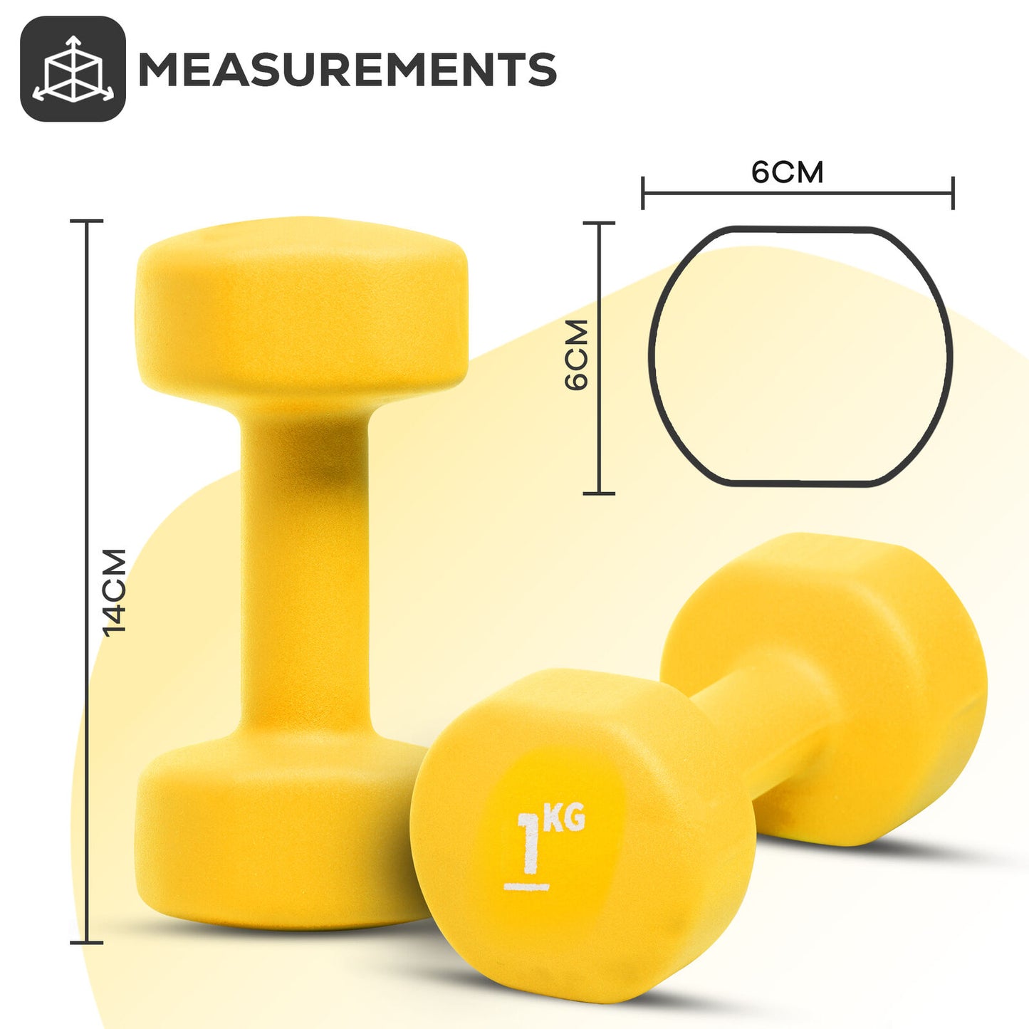 Neoprene Dumbbells Hand Weights Pair Exercise Iron Set Home Gym Fitness Aerobic