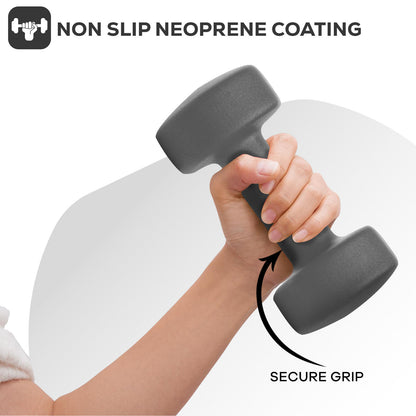 Neoprene Dumbbells Hand Weights Pair Exercise Iron Set Home Gym Fitness Aerobic